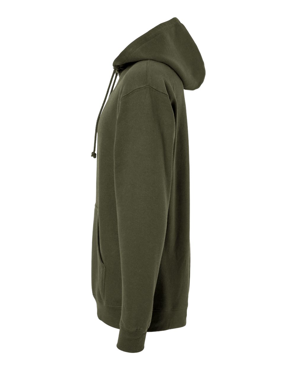 Left View of Army Heavyweight Hooded Sweatshirt - IND4000