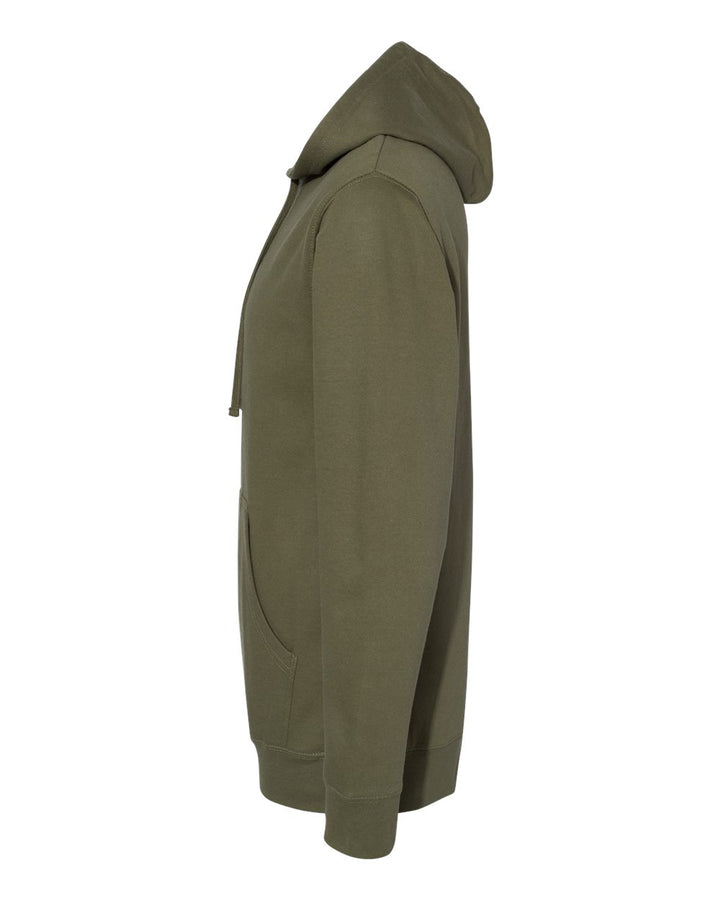 Left View of Army Midweight Hooded Sweatshirt - SS4500