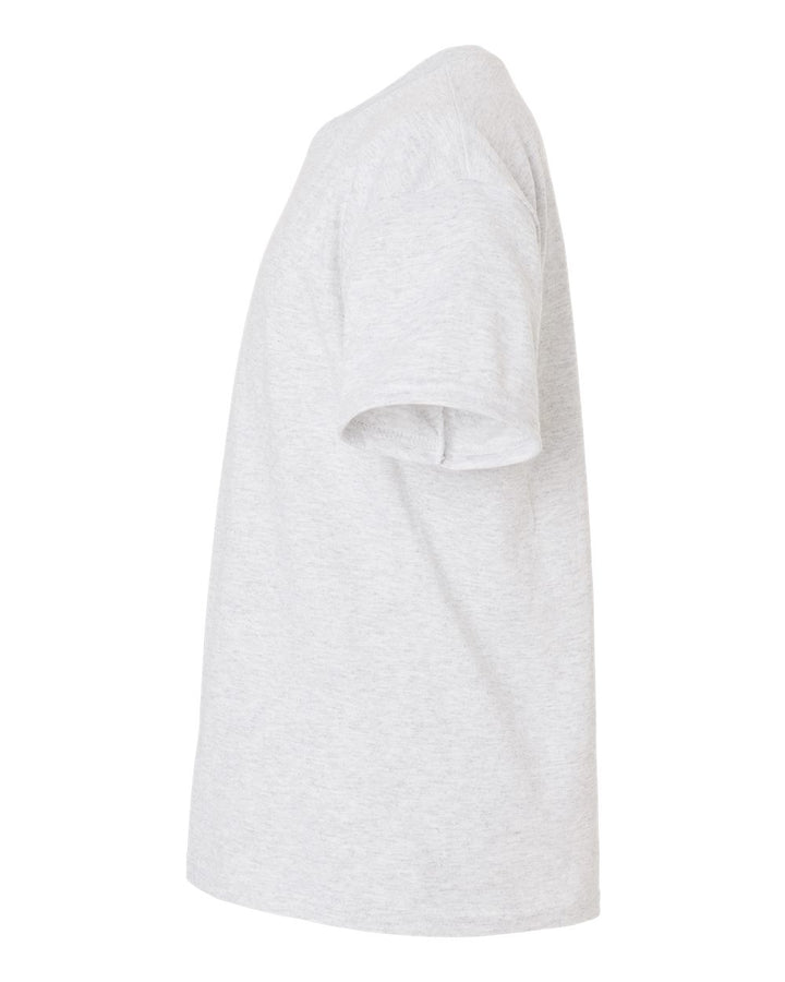 Left View of Ash DryBlend® Youth T-Shirt - 8000B