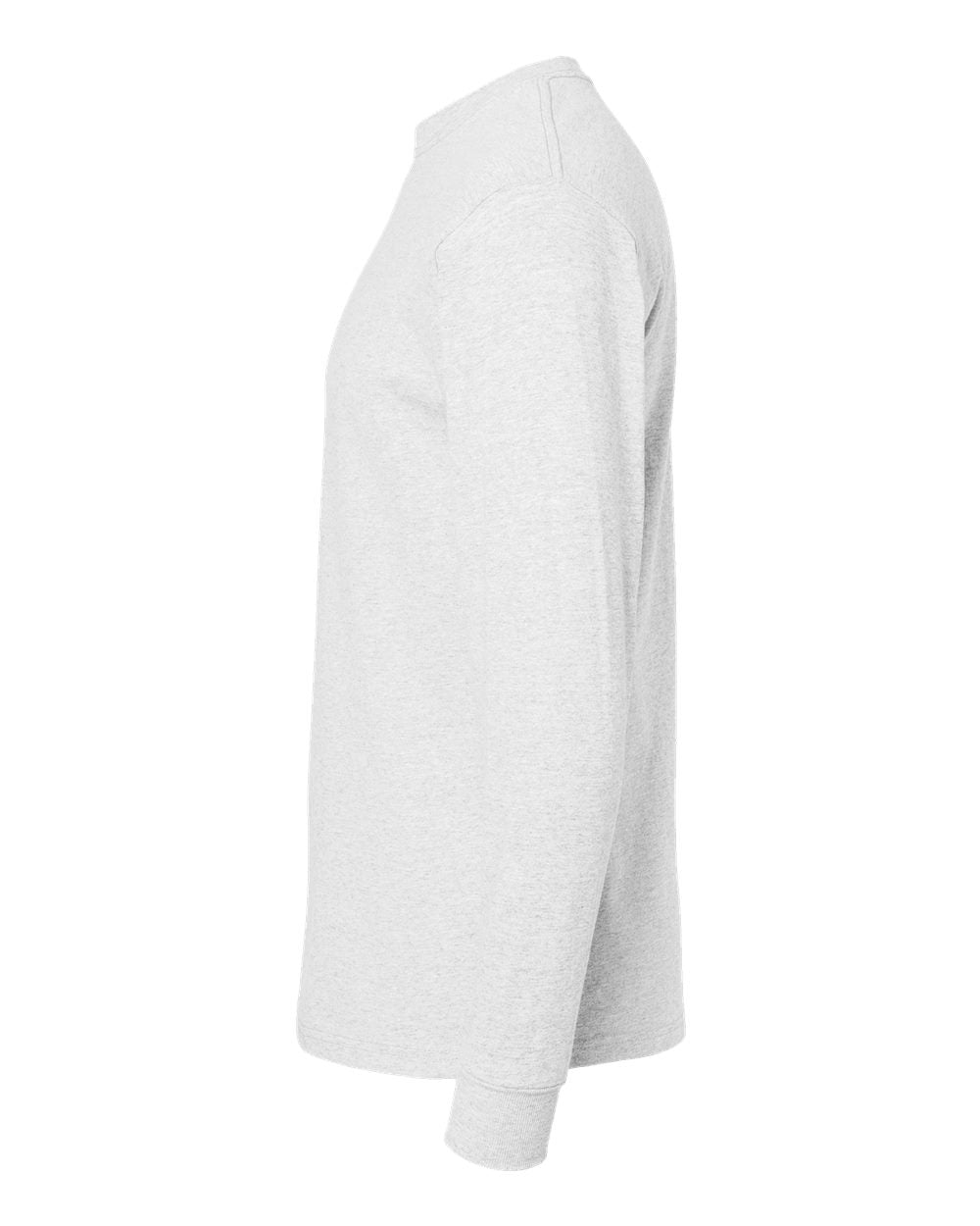 Left View of Ash Gold Soft Touch Long Sleeve T-Shirt - 4820