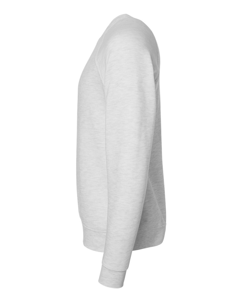 Left View of Ash Sponge Fleece Raglan Crewneck Sweatshirt - 3901