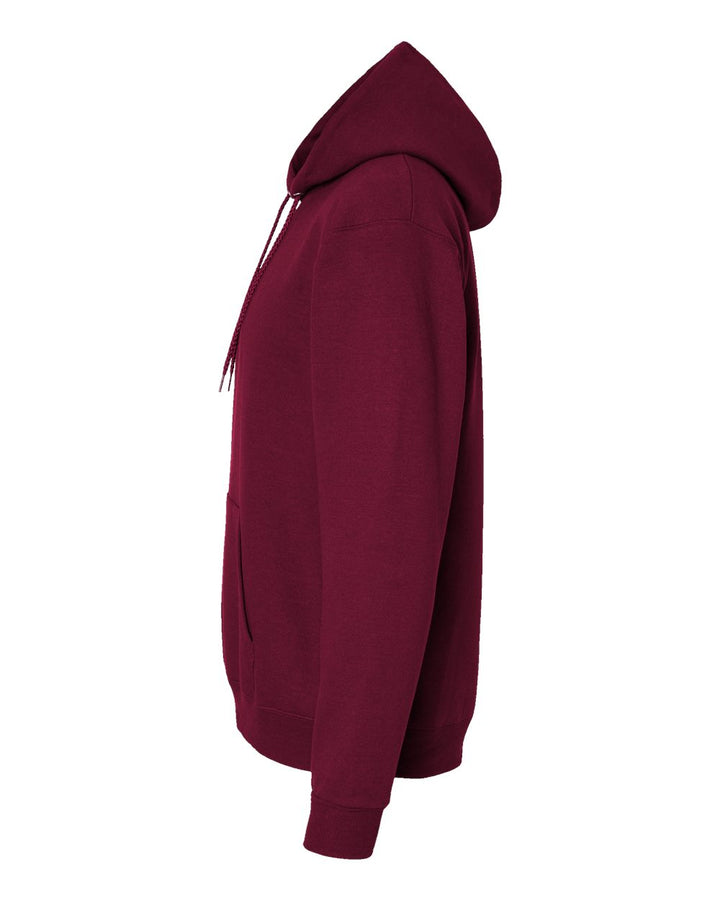 Left View of Athletic Cardinal Ecosmart® Hooded Sweatshirt - P170