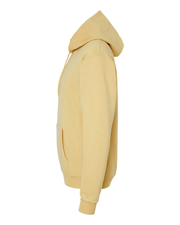 Left View of Athletic Gold Ecosmart® Hooded Sweatshirt - P170