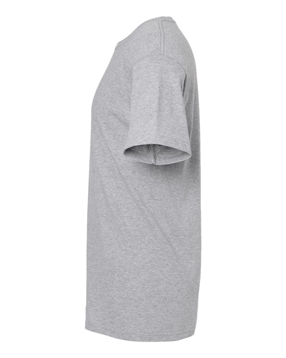 Left View of Athletic Grey Gold Soft Touch T-Shirt - 4800