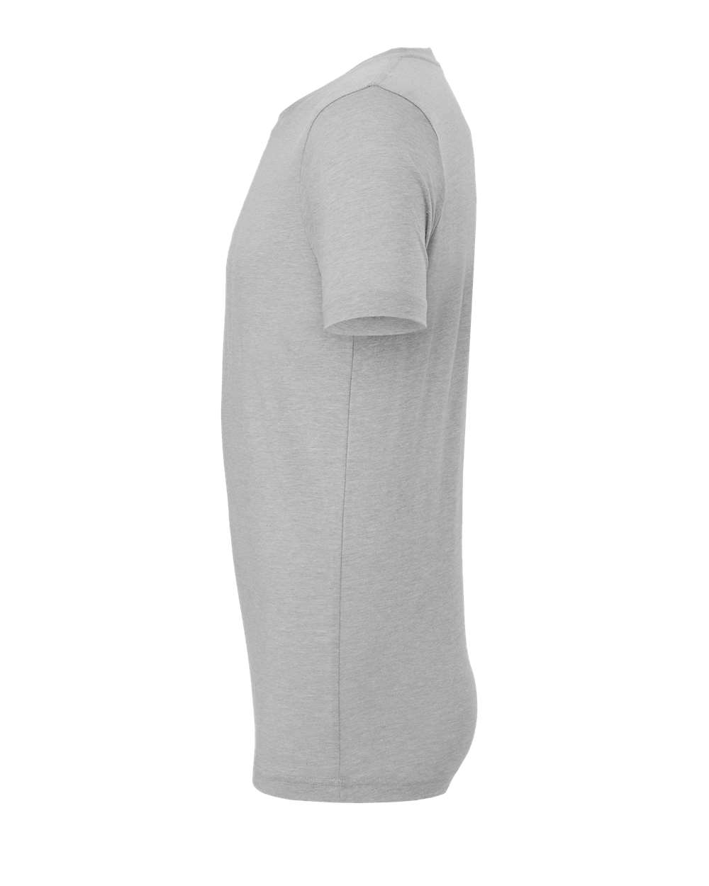 Left View of Athletic Grey Triblend Triblend Tee - 3413