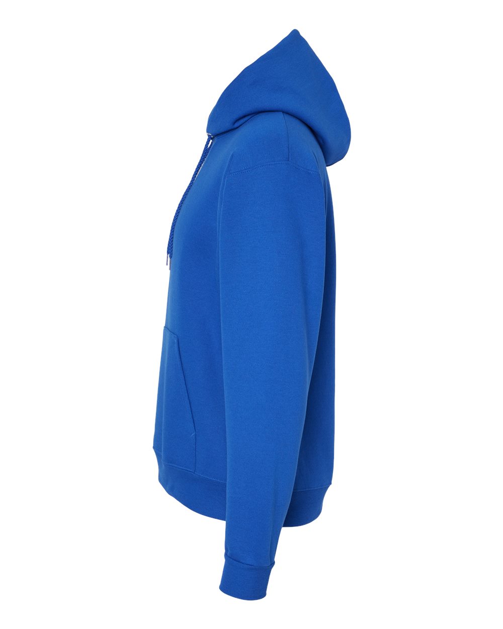 Left View of Athletic Royal Ecosmart® Hooded Sweatshirt - P170