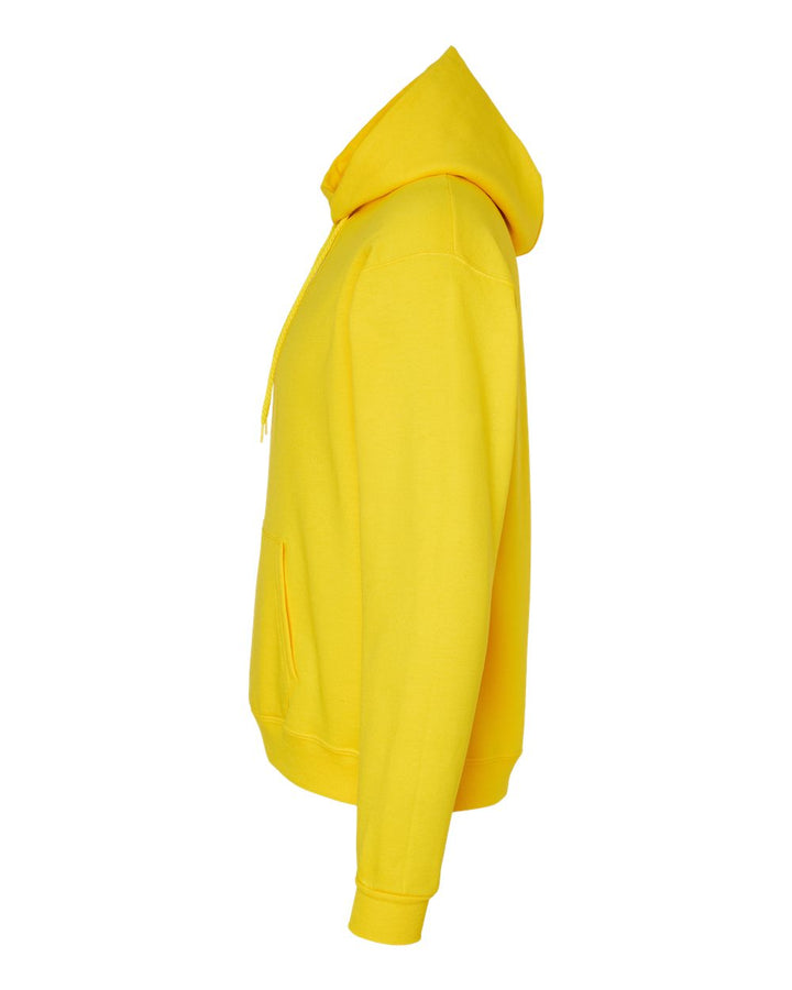 Left View of Athletic Yellow Ecosmart® Hooded Sweatshirt - P170