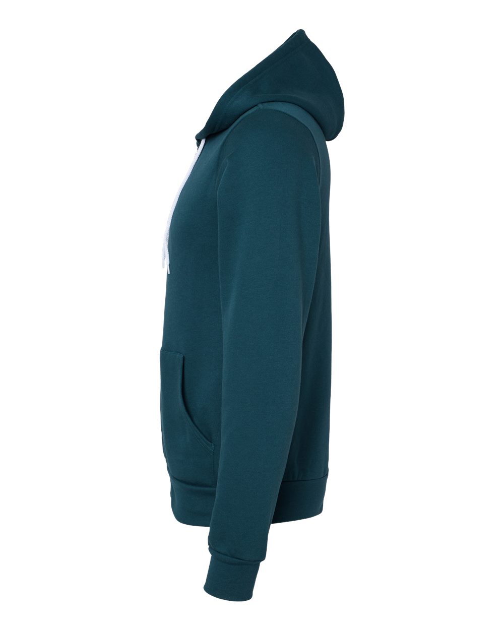 Left View of Atlantic Sponge Fleece Full-Zip Hoodie - 3739