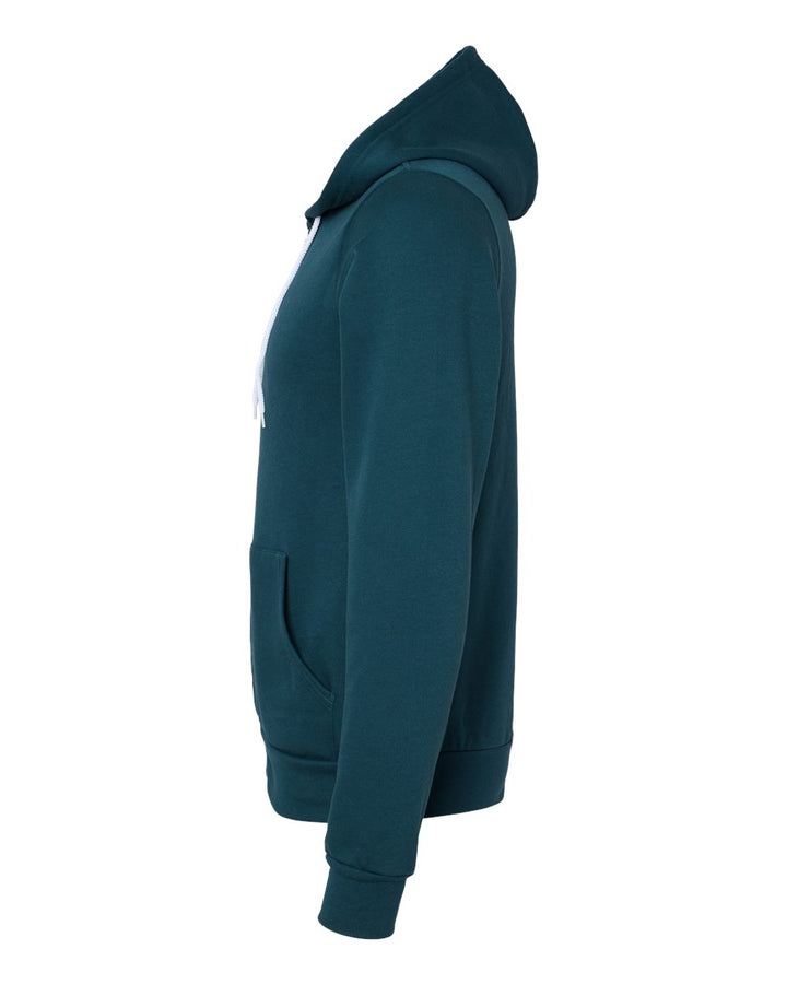 Left View of Atlantic Sponge Fleece Full-Zip Hoodie - 3739