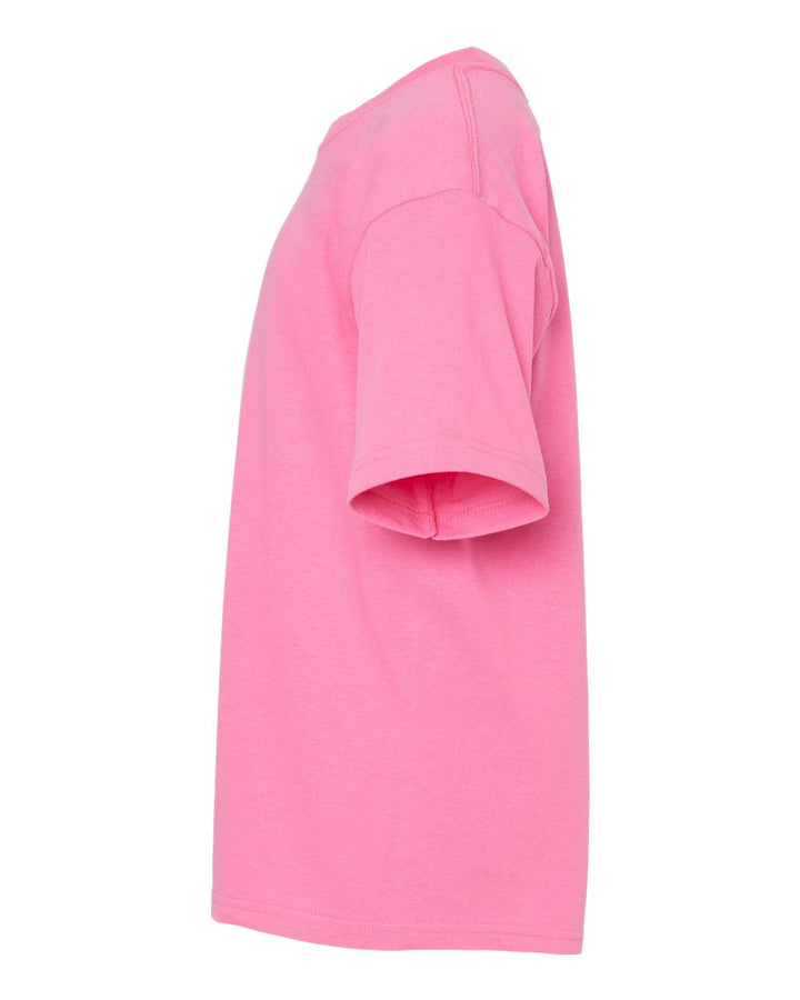 Left View of Azalea Youth Gold Soft Touch T-Shirt - 4850