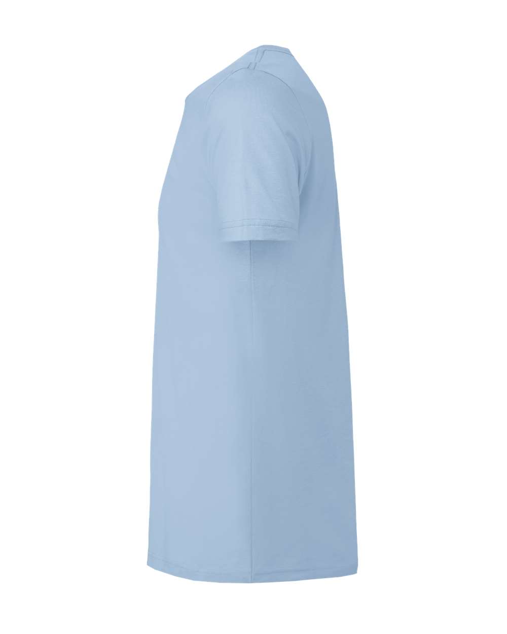 Left View of Baby Blue Jersey Tee - 3001