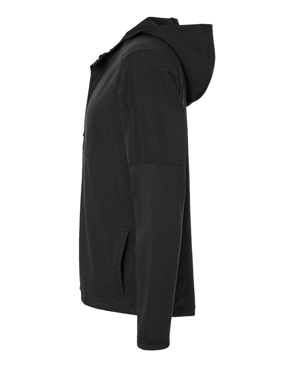 Left View of Black Anorak - A607