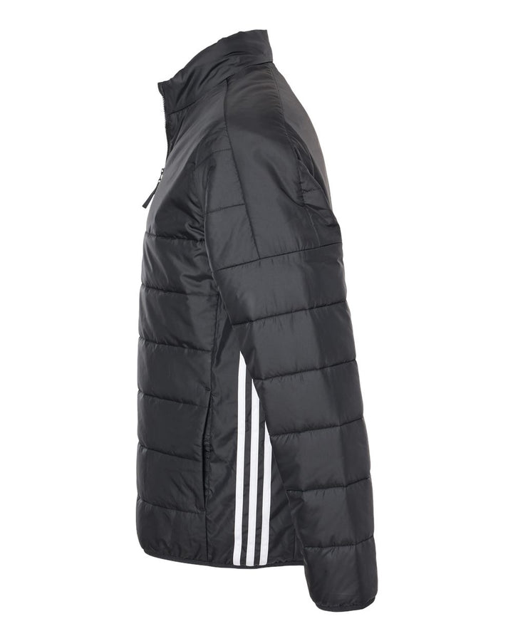 Left View of Black Puffer Jacket - A570