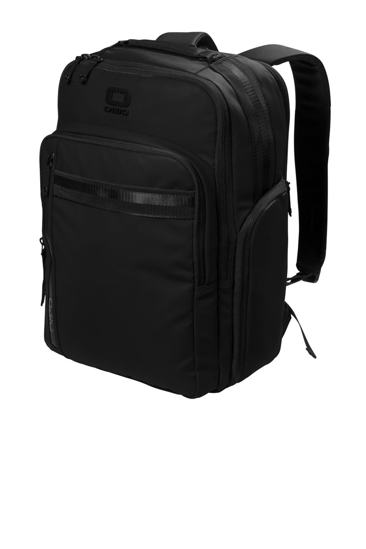 Left View of Blacktop OGIO Commuter XL Pack 91012