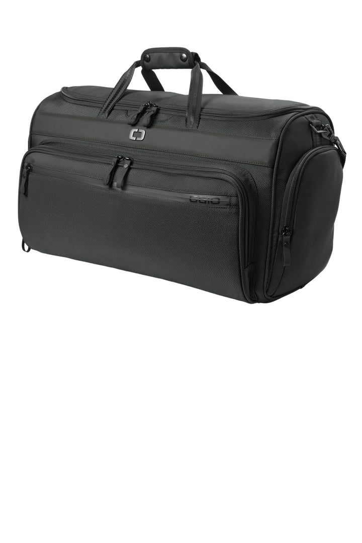 Left View of Blacktop OGIO Transform Garment Duffel 95003
