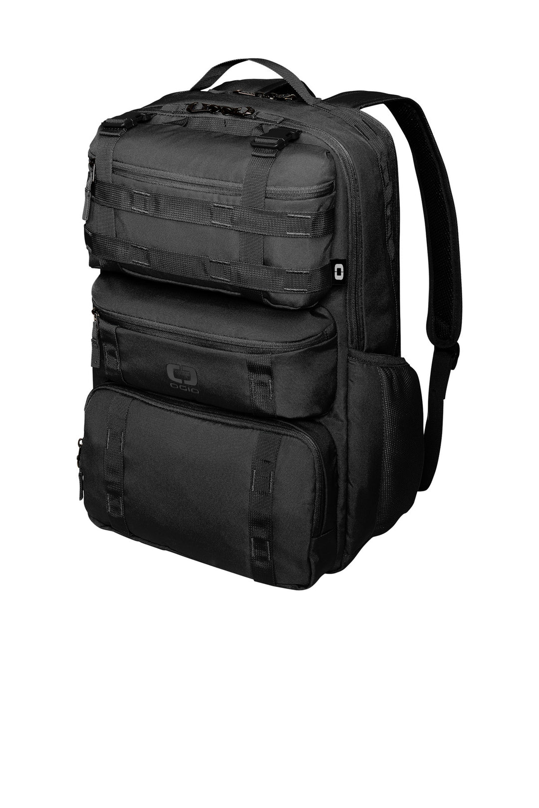Left View of Blacktop OGIO Utilitarian Modular Pack 91018