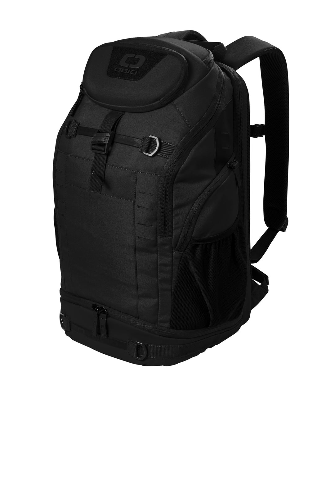 Left View of Blacktop OGIO Utilitarian Pack 91010