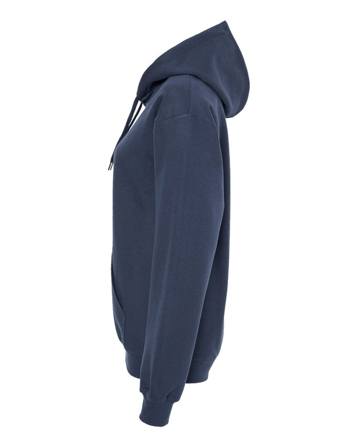 Left View of Blue Dusk Softstyle® Midweight Hooded Sweatshirt - SF500