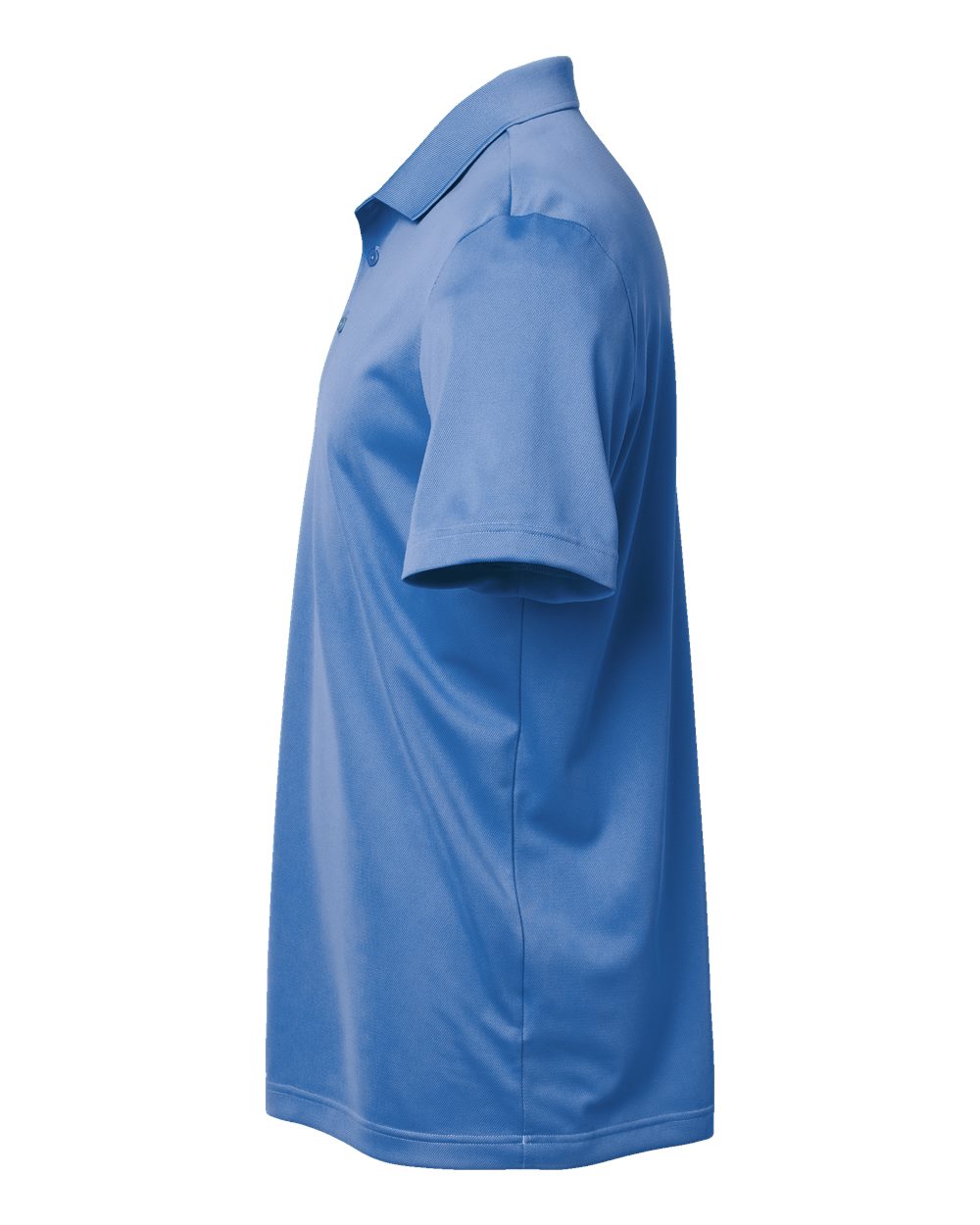 Left View of Blue Fusion Basic Sport Polo - A430