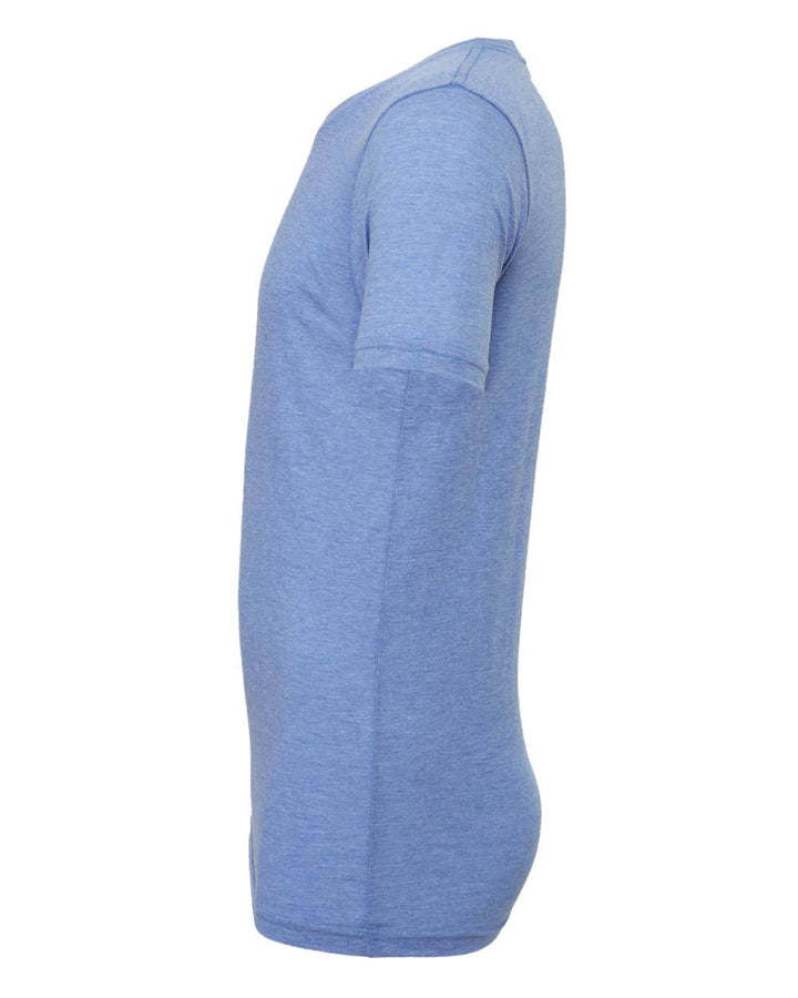 Left View of Blue Triblend Triblend Tee - 3413