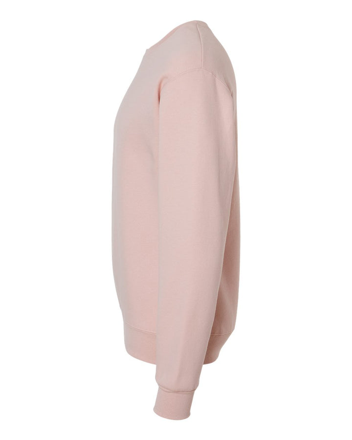 Left View of Blush Pink NuBlend® Crewneck Sweatshirt - 562MR