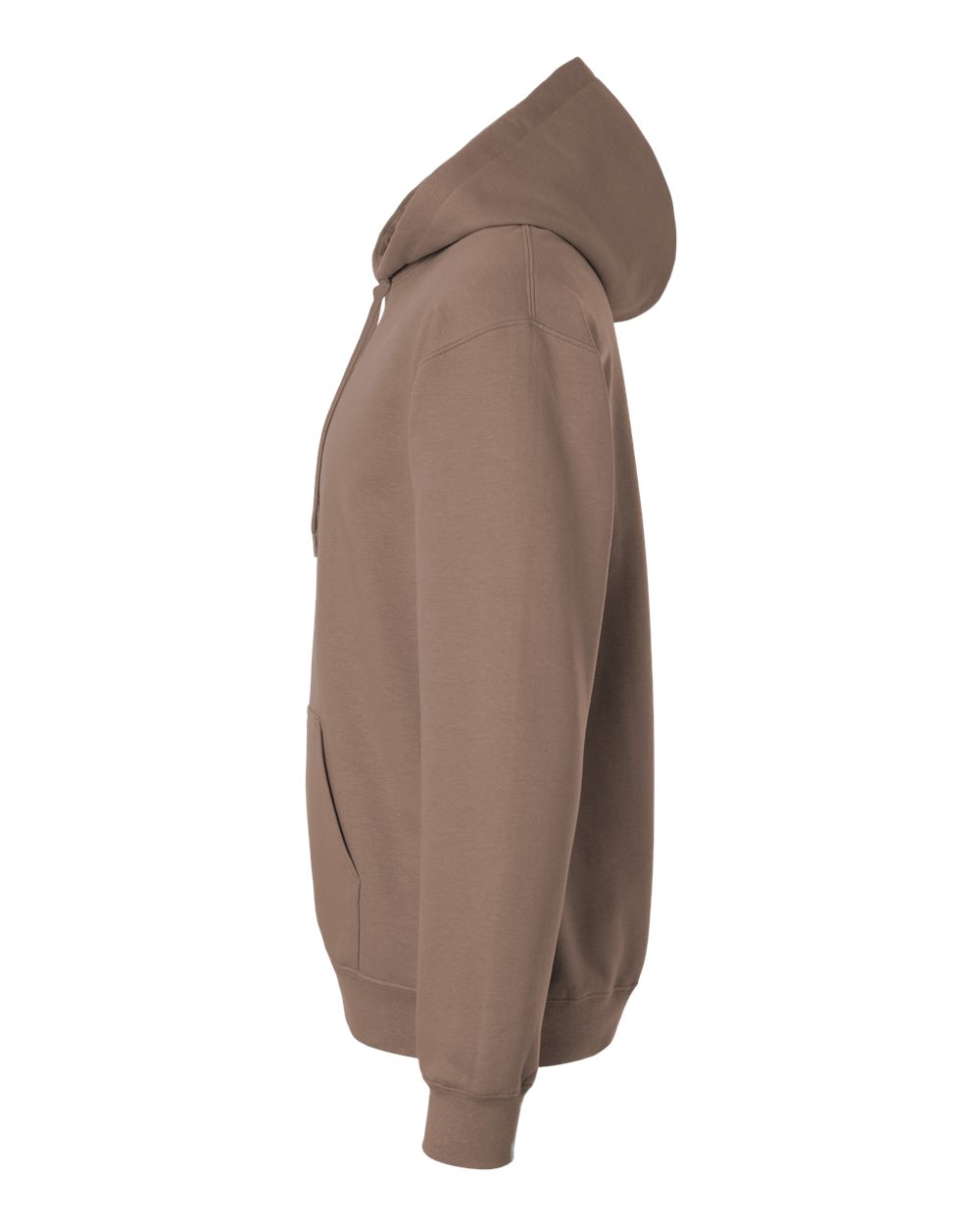 Left View of Brown Savana Softstyle® Midweight Hooded Sweatshirt - SF500