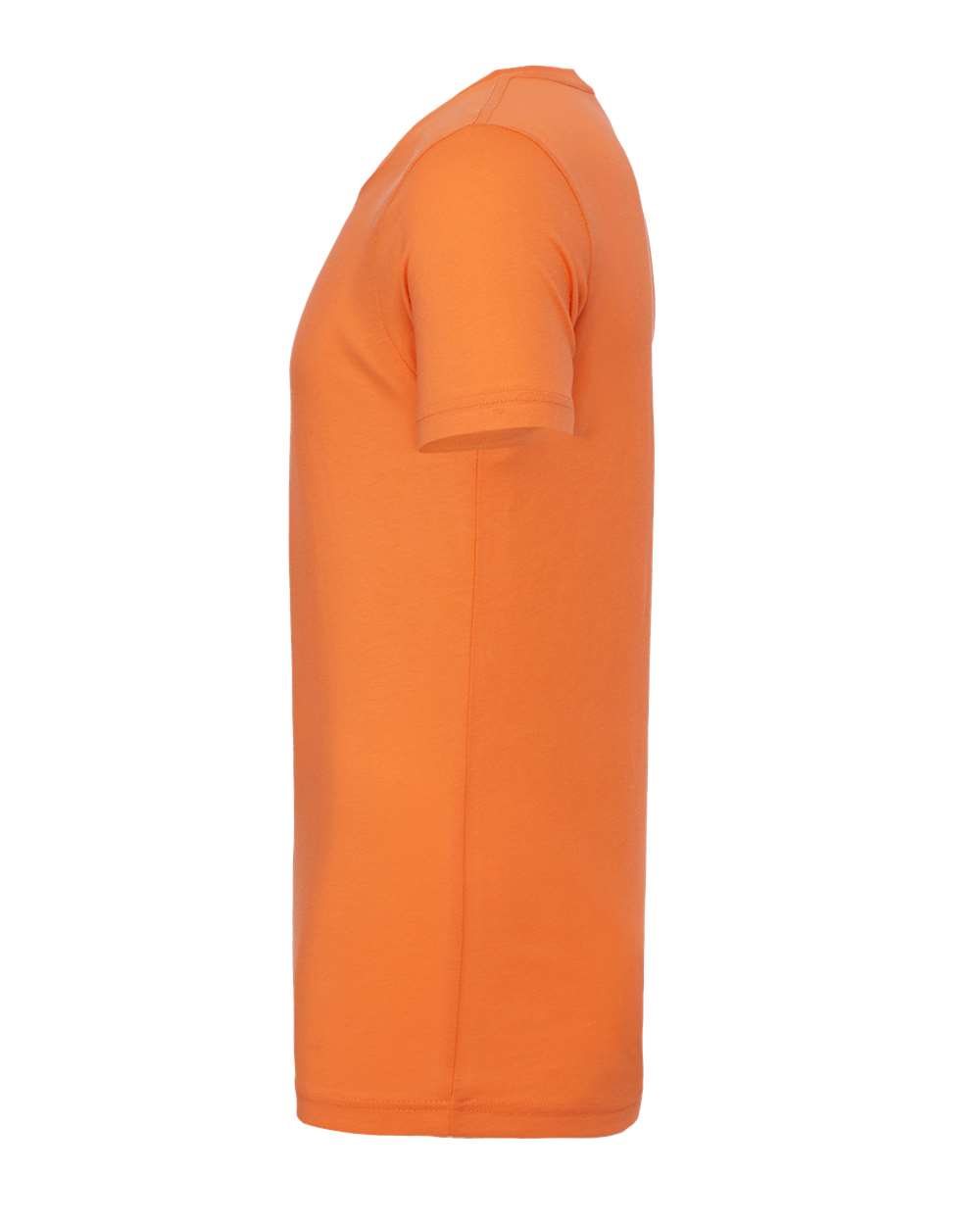 Left View of Burnt Orange Jersey Tee - 3001