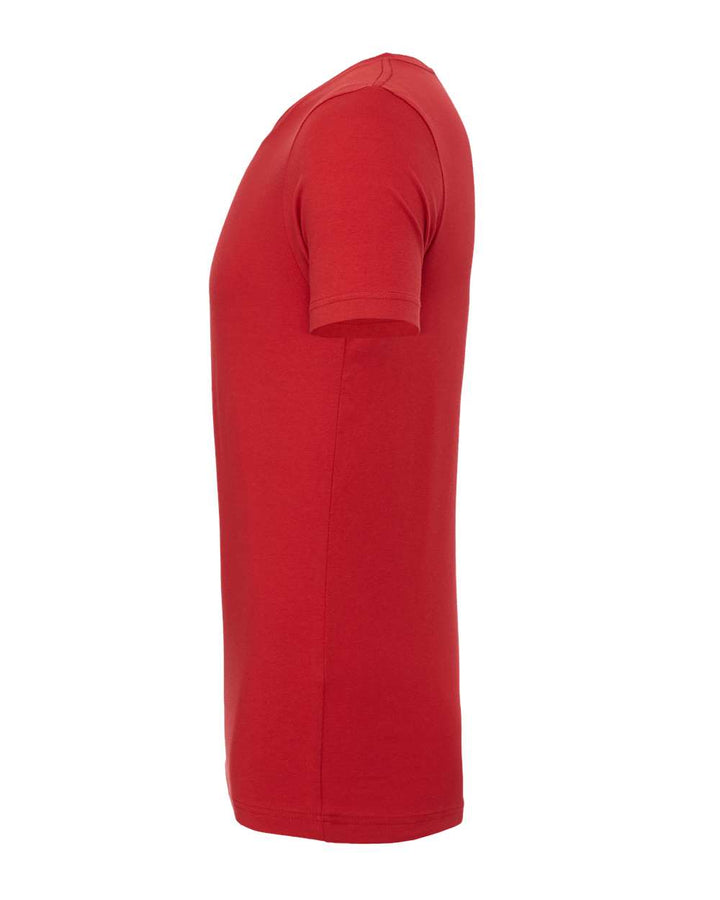 Left View of Canvas Red Jersey Tee - 3001