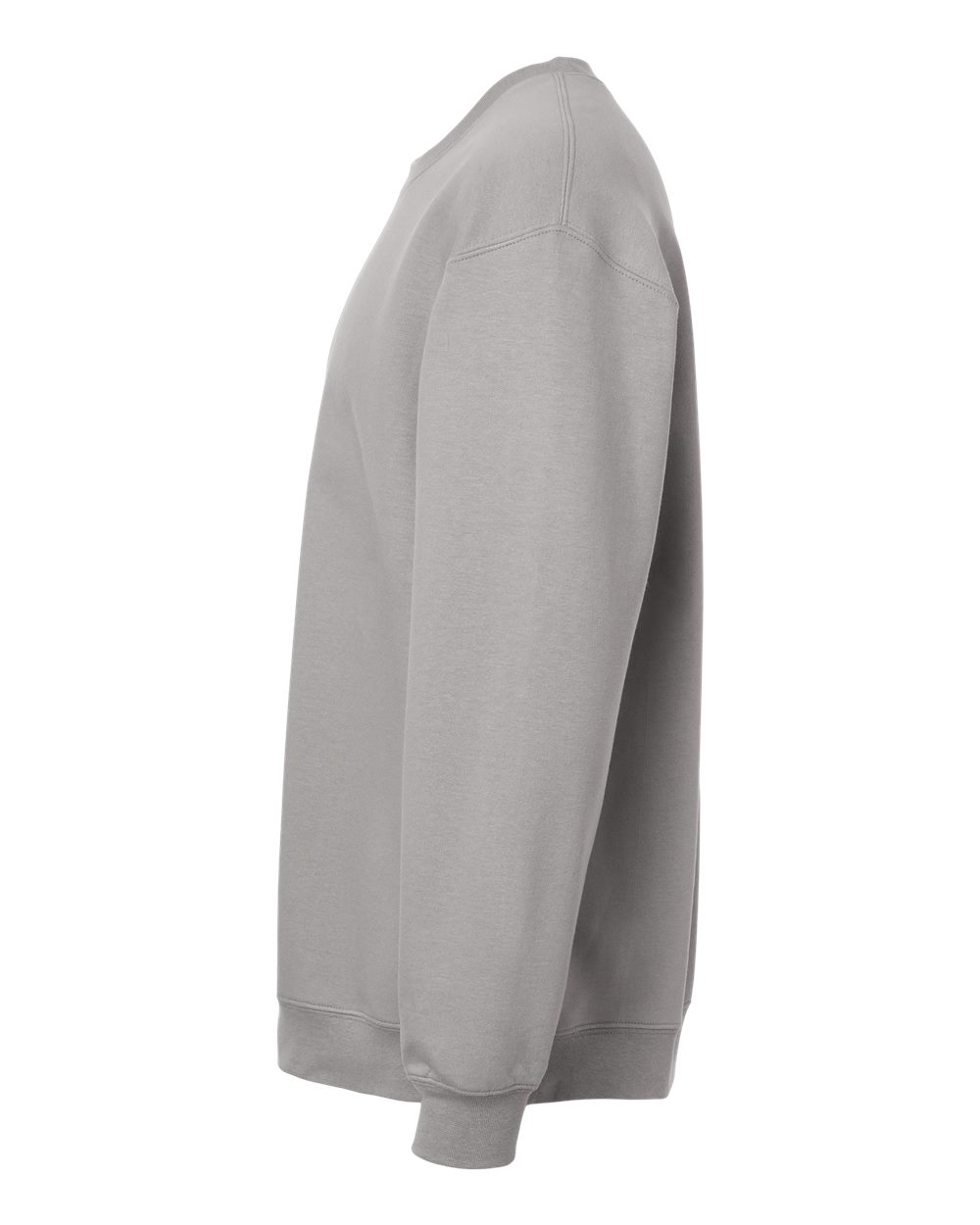 Left View of Cement Softstyle® Midweight Crewneck Sweatshirt - SF000