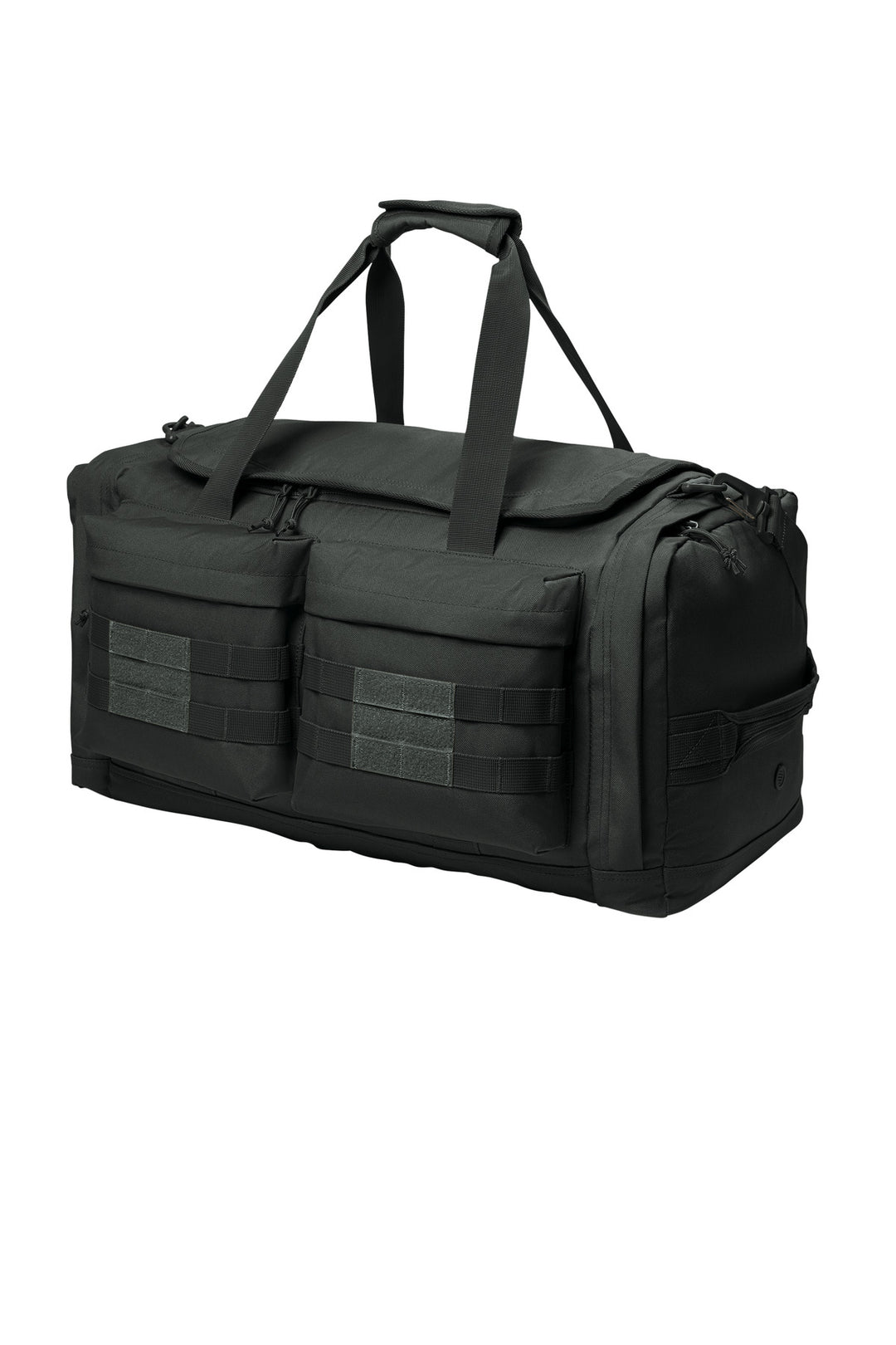 Left View of Charcoal CornerStone Tactical Duffel CSB815