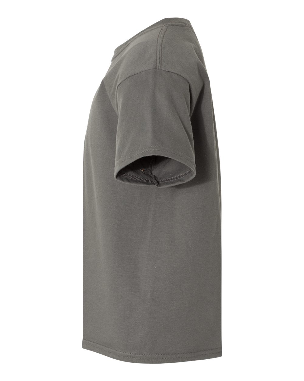 Left View of Charcoal Softstyle® Youth T-Shirt - 64000B