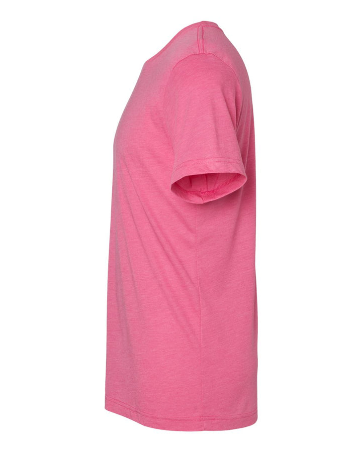 Left View of Charity Pink Triblend Triblend Tee - 3413