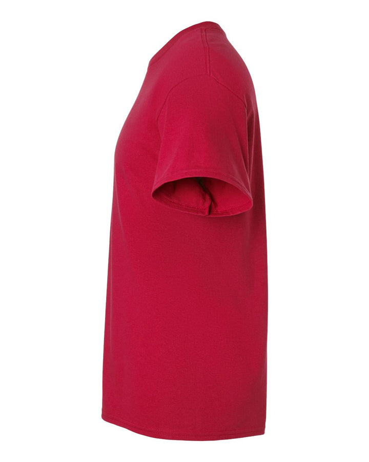 Left View of Cherry Red Ultra Cotton® T-Shirt - 2000
