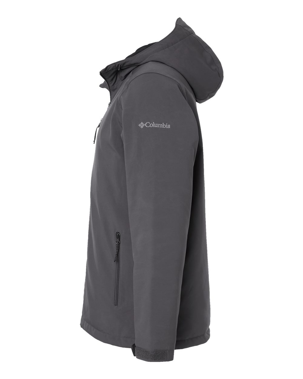 Left View of City Grey Men's Gate Racer™ II Soft Shell Jacket - 216509