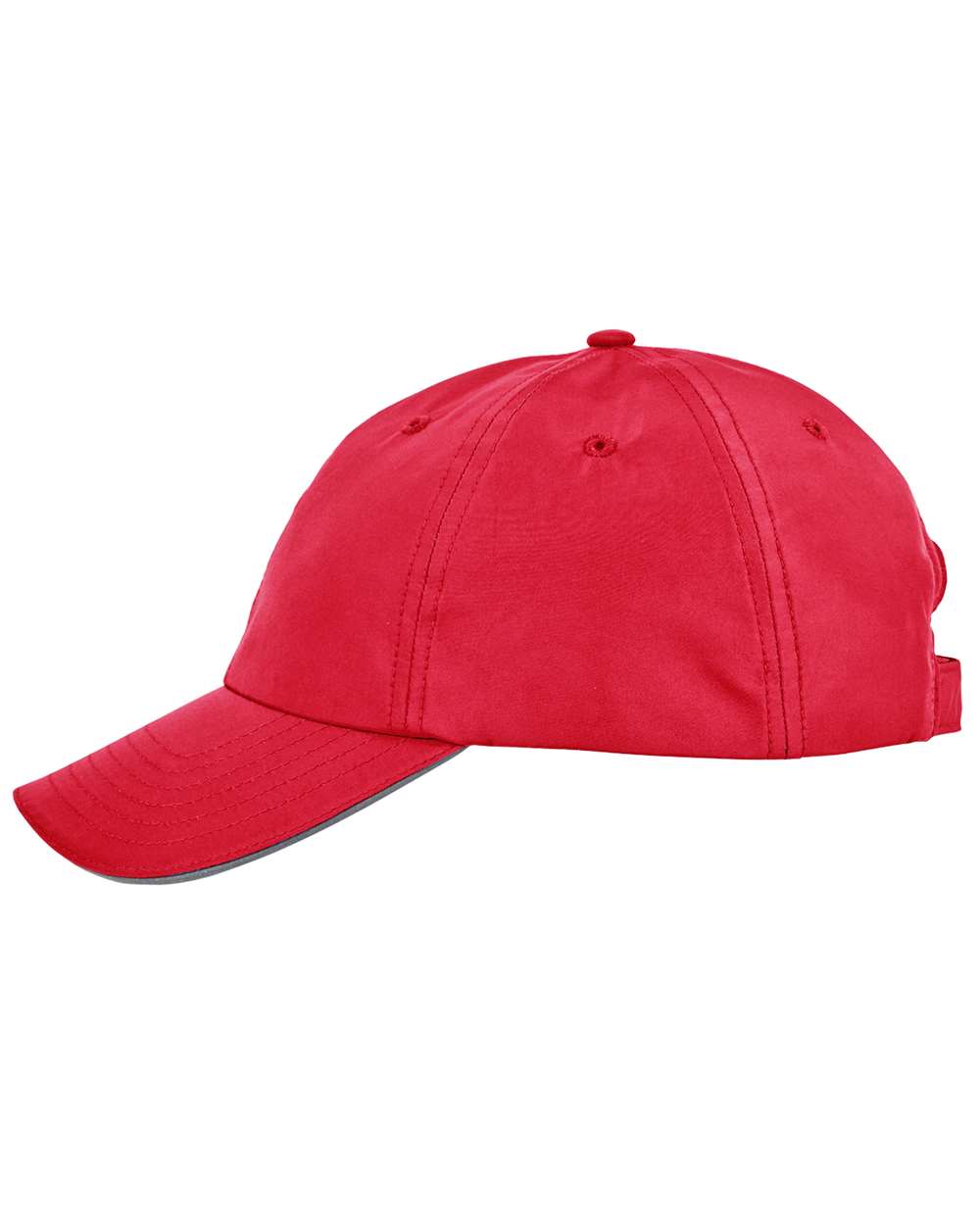 Left View of Classic Red Pitch Performance Cap - CE001