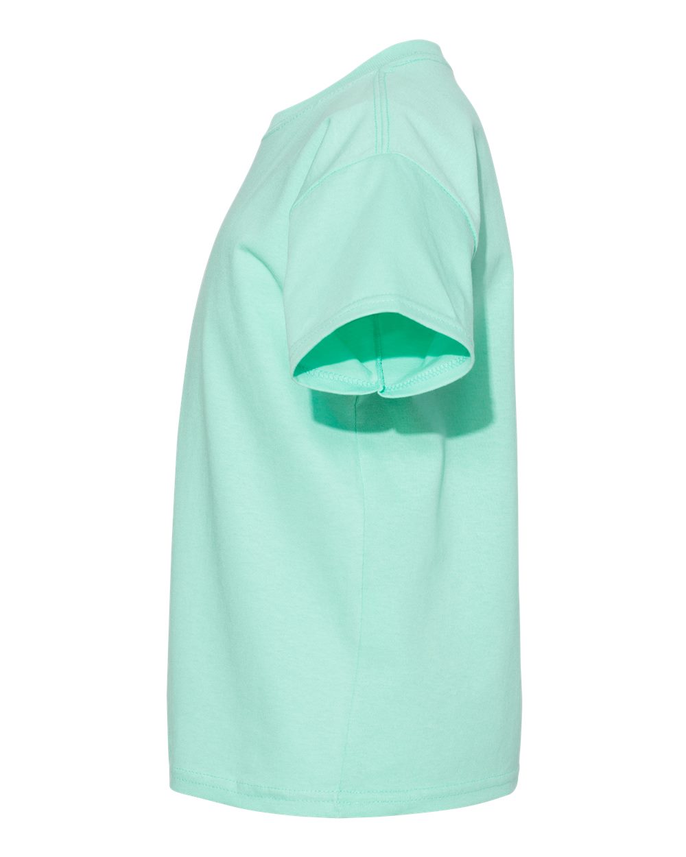 Left View of Clean Mint Essential-T Youth T-Shirt - 5480