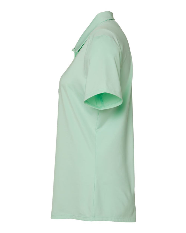 Left View of Clear Mint Women's Ultimate Solid Polo - A515