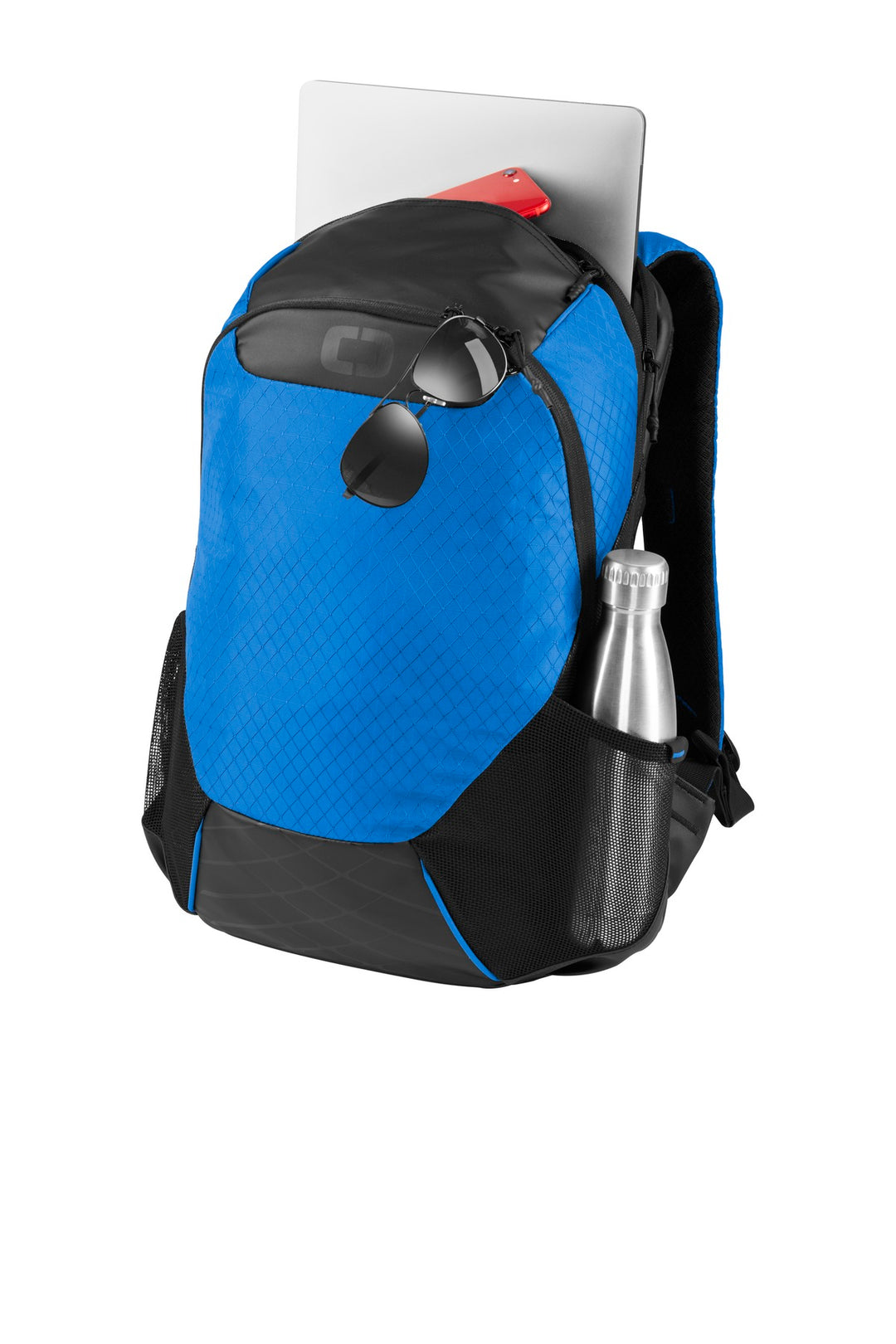 Left View of Cobalt Blue OGIO Basis Pack. 91003