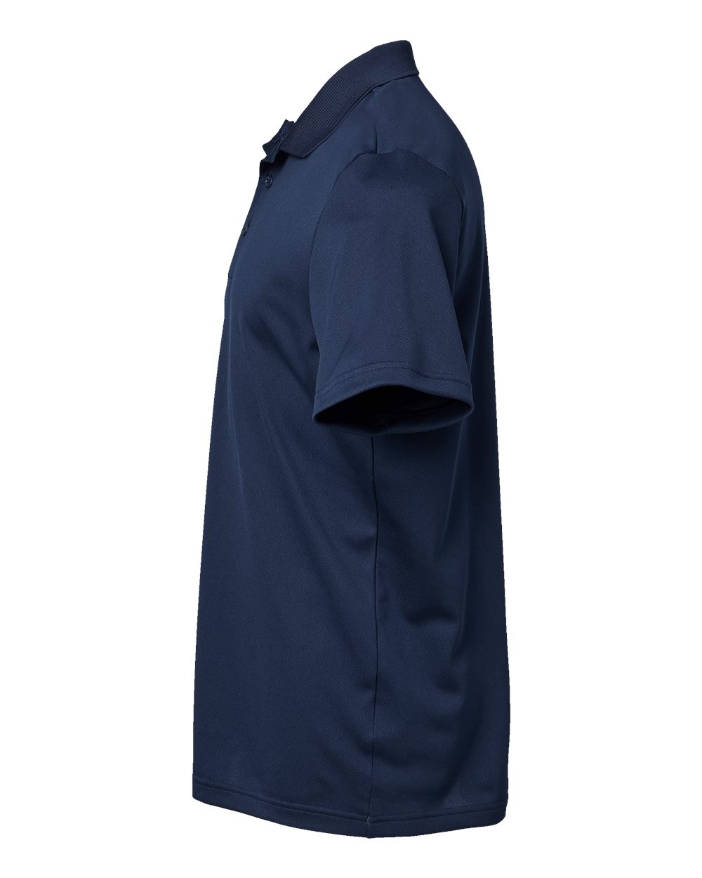 Left View of Collegiate Navy Basic Sport Polo - A430
