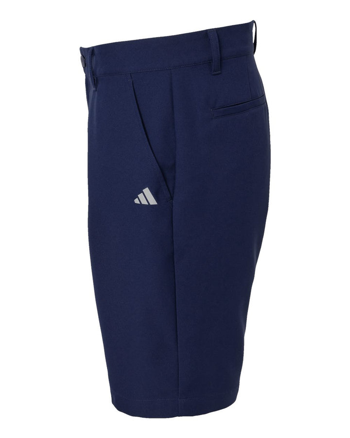 Left View of Collegiate Navy Golf Shorts - A2000