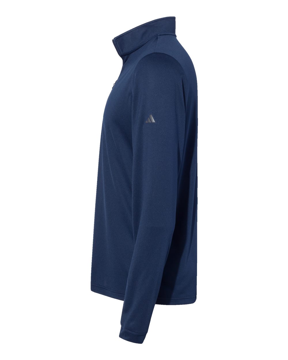 Left View of Collegiate Navy Lightweight Quarter-Zip Pullover - A401