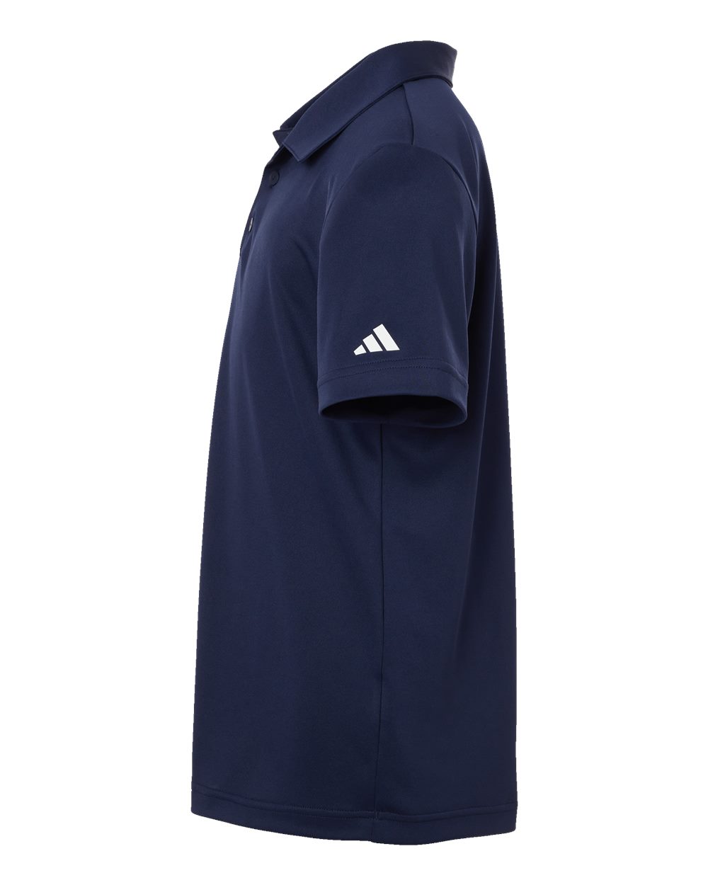 Left View of Collegiate Navy Youth Performance Polo - A4000