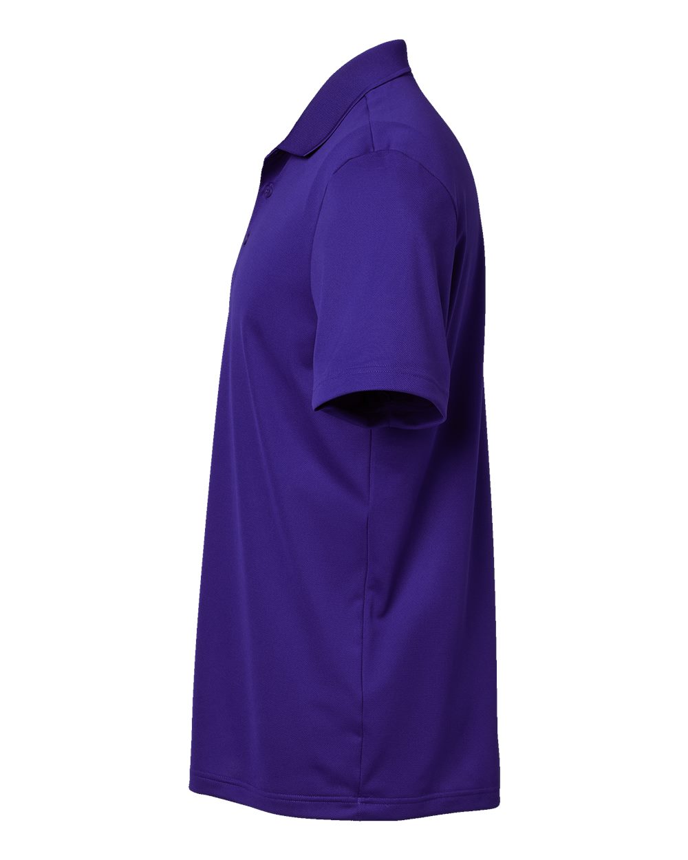 Left View of Collegiate Purple Basic Sport Polo - A430