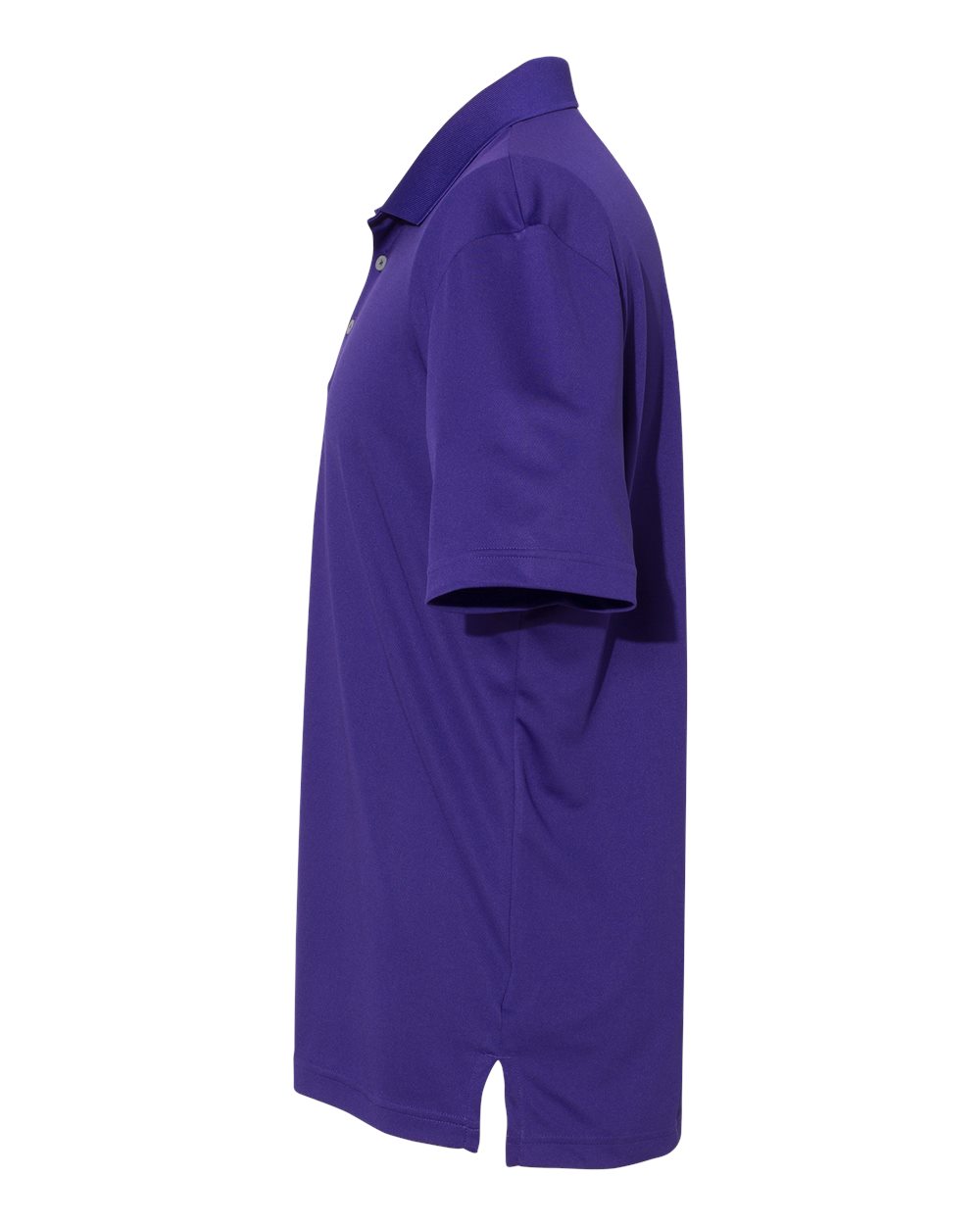 Left View of Collegiate Purple Performance Polo - A230