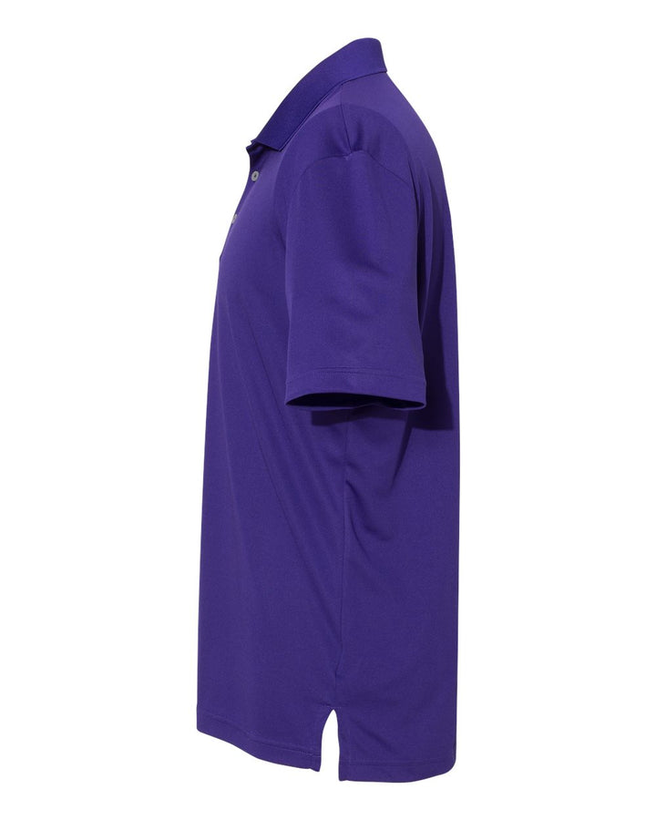 Left View of Collegiate Purple Performance Polo - A230