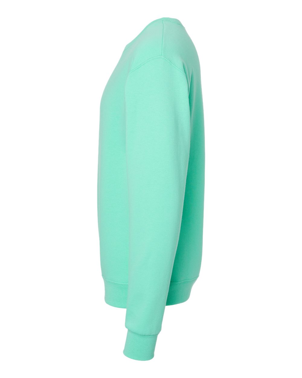 Left View of Cool Mint NuBlend® Crewneck Sweatshirt - 562MR