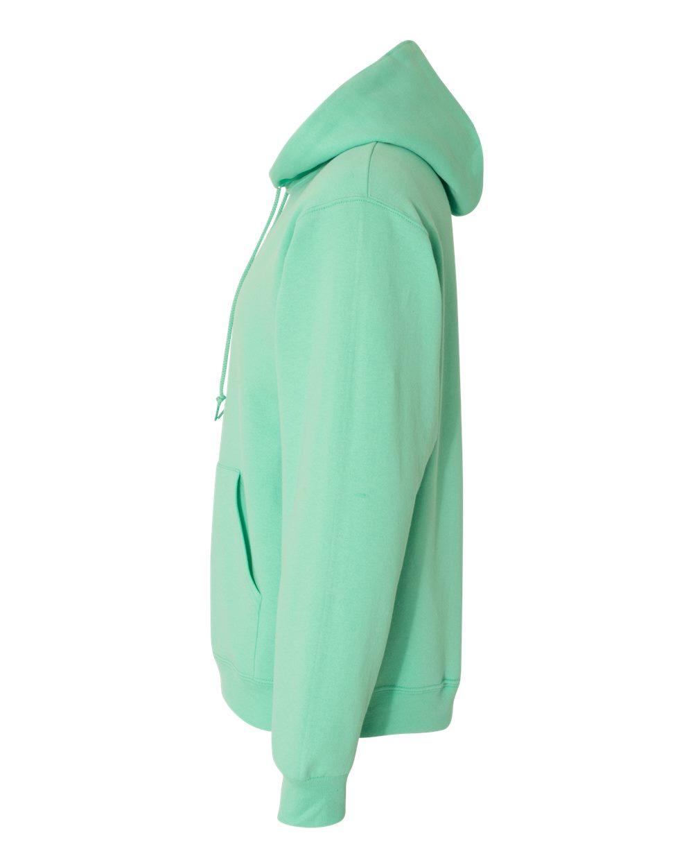 Left View of Cool Mint NuBlend® Hooded Sweatshirt - 996MR