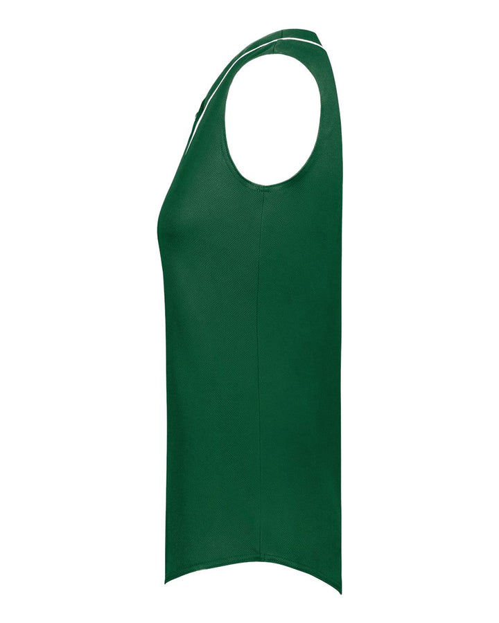 Left View of Dark Green/ White Women's Cutter Jersey - 6913