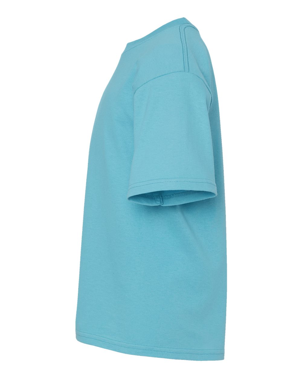 Left View of Diving Blue Youth Gold Soft Touch T-Shirt - 4850