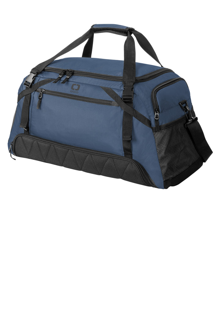 Left View of DpIndigoBl OGIO Motion Duffel 411099